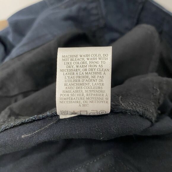 A.L.C 8 Washed Black Quintin Stretch Cotton Front Zip Slim Pants Moto Minimalist - Picture 10 of 16